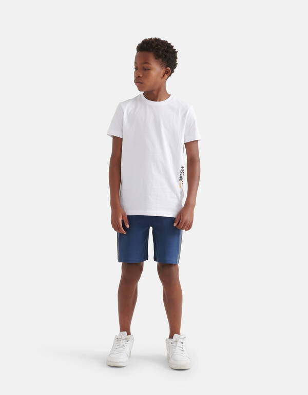 Grafisch Artwork T-shirt Wit SHOEBY BOYS