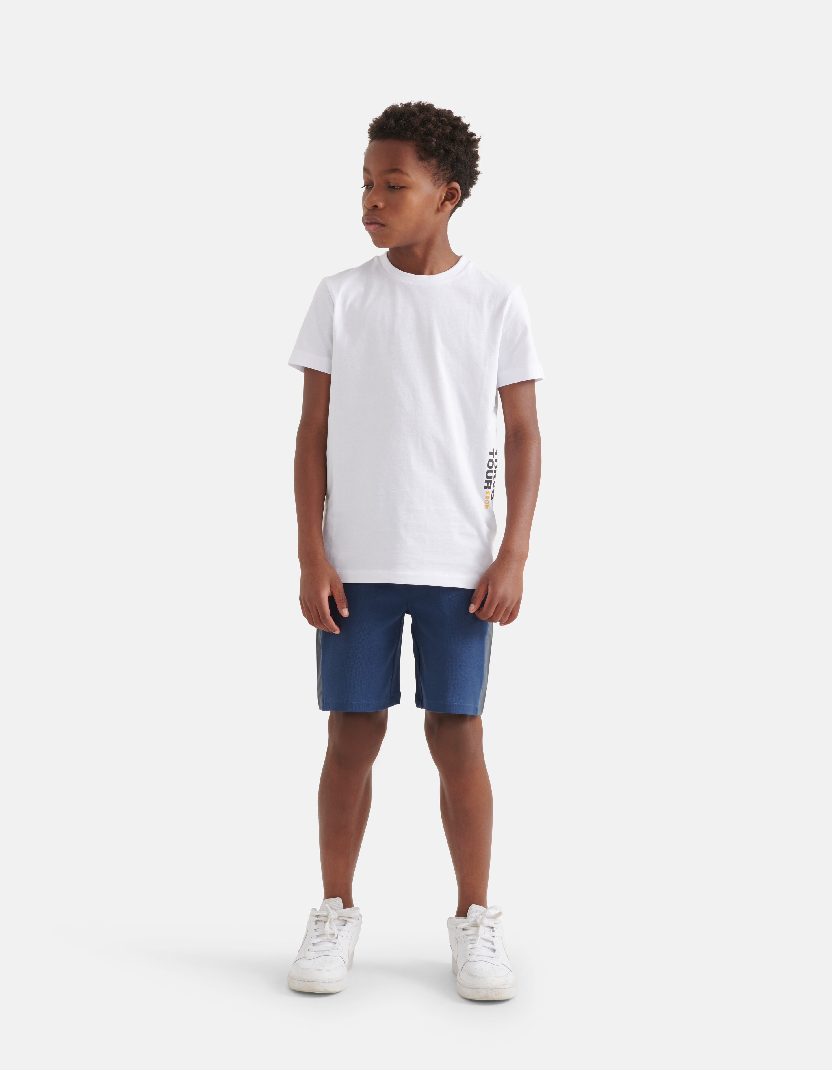 Grafisch Artwork T-shirt Wit SHOEBY BOYS
