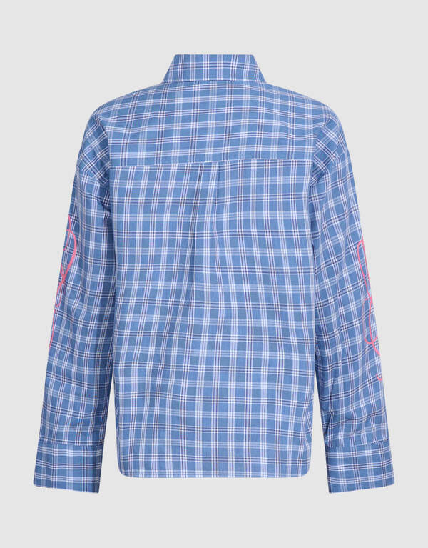 Geruite Blouse Blauw SHOEBY GIRLS