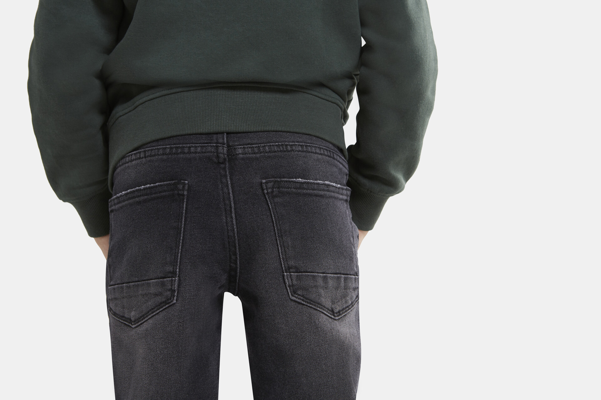 Tapered Jeans Donkergrijs SHOEBY BOYS