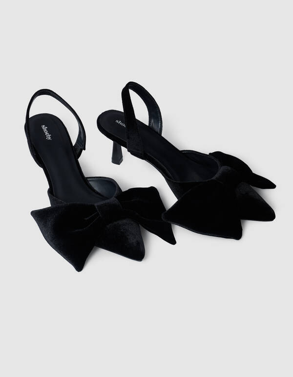 Velvet Strik Hakken Zwart SHOEBY SHOES