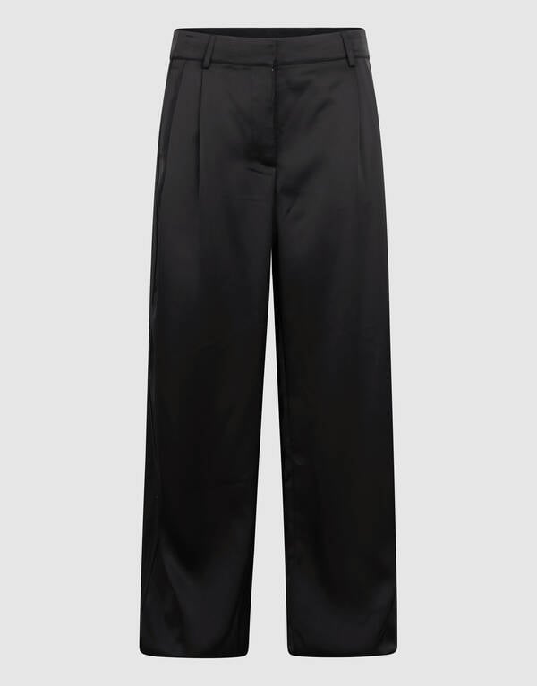 Satijnen Pantalon Zwart By Mieke SHOEBY WOMEN