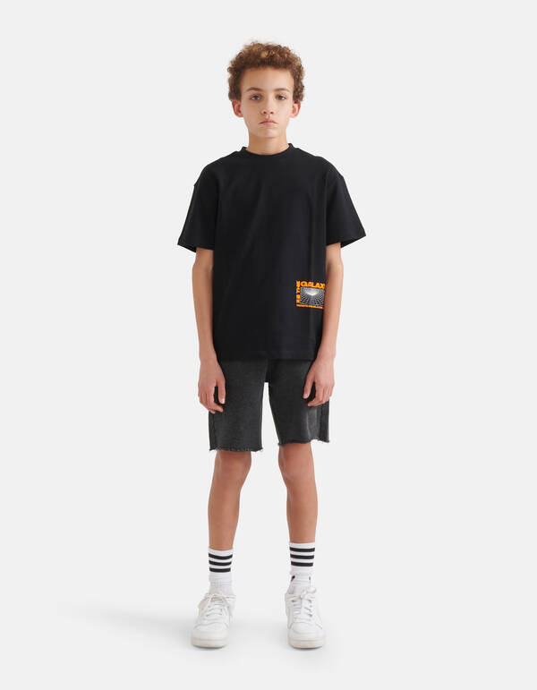 Grafisch Artwork T-shirt Zwart SHOEBY BOYS