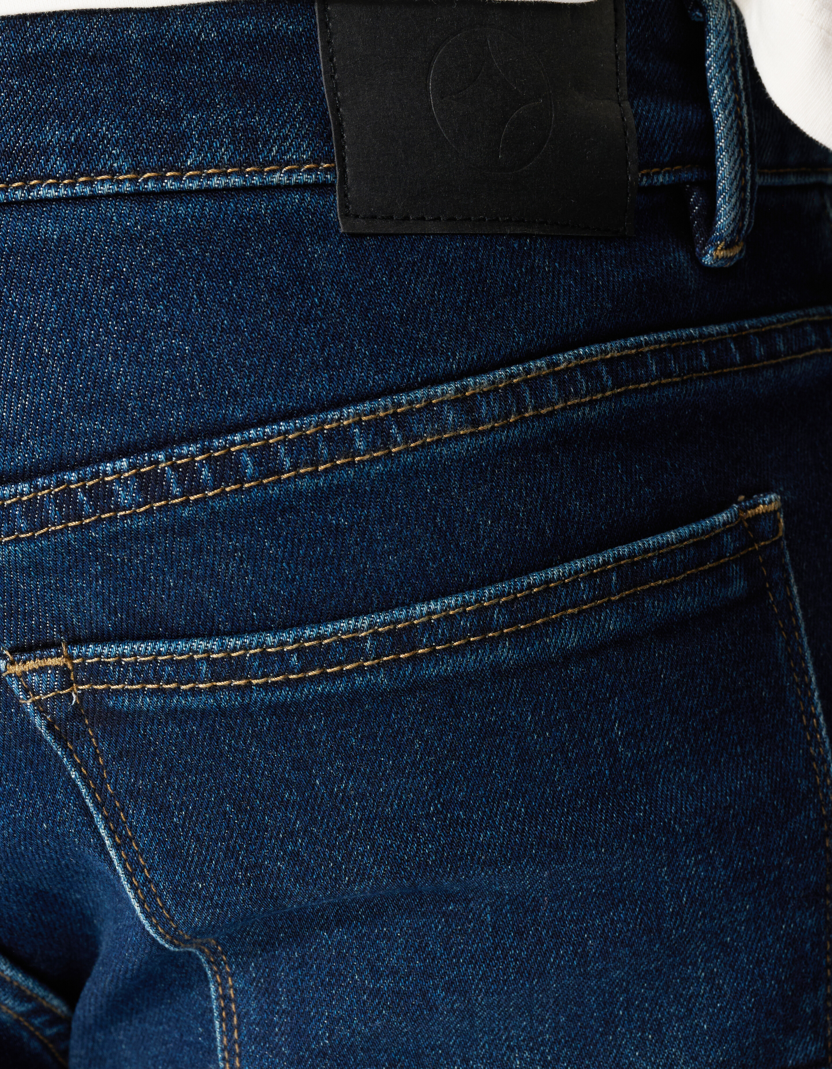 Slim Straight Fit Jeans Donkerblauw L32 SHOEBY MEN
