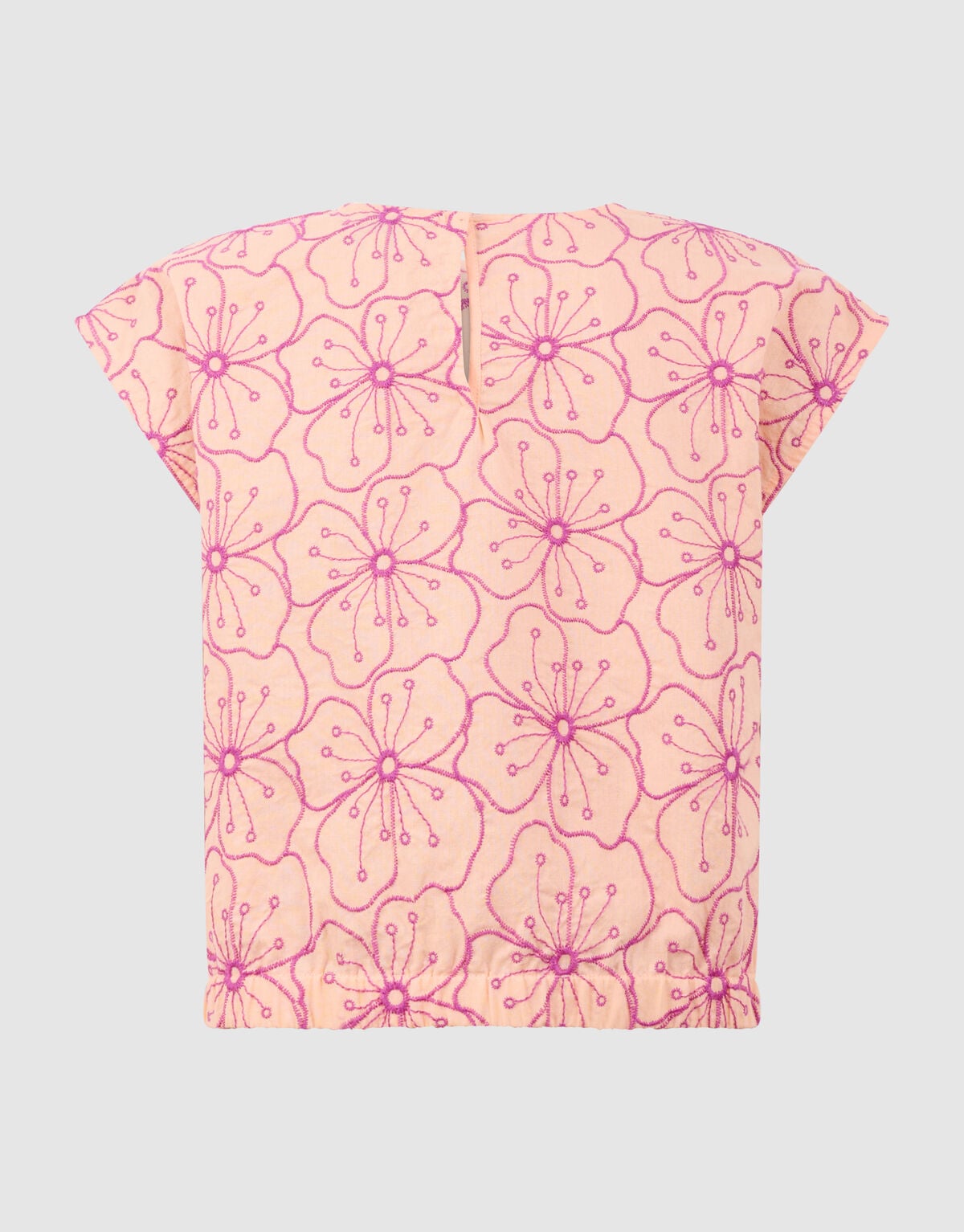 Flower Embroidery Blouse Lichtoranje SHOEBY GIRLS
