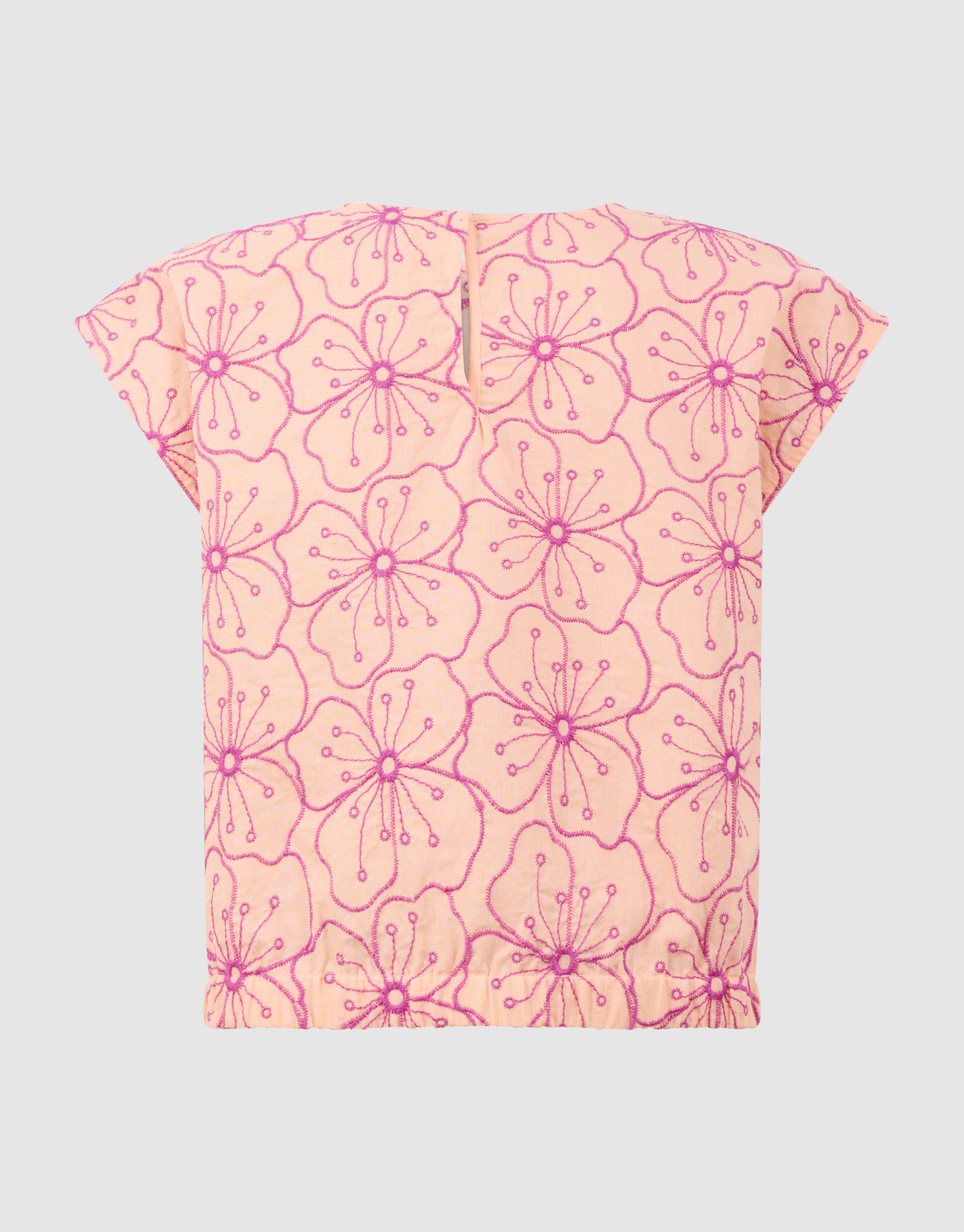 Flower Embroidery Blouse Lichtoranje SHOEBY GIRLS