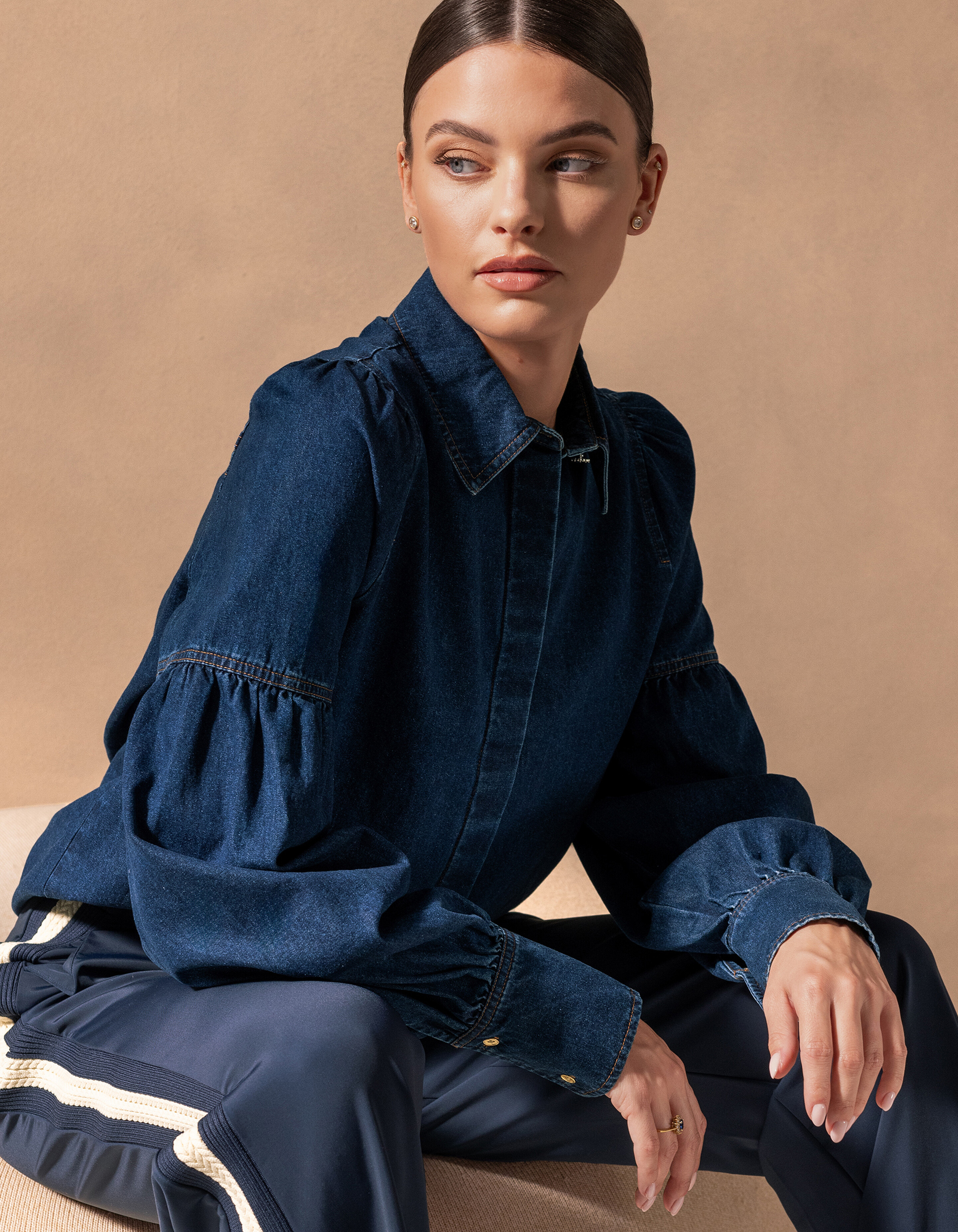 Denim Blouse Donkerblauw By Mieke SHOEBY WOMEN