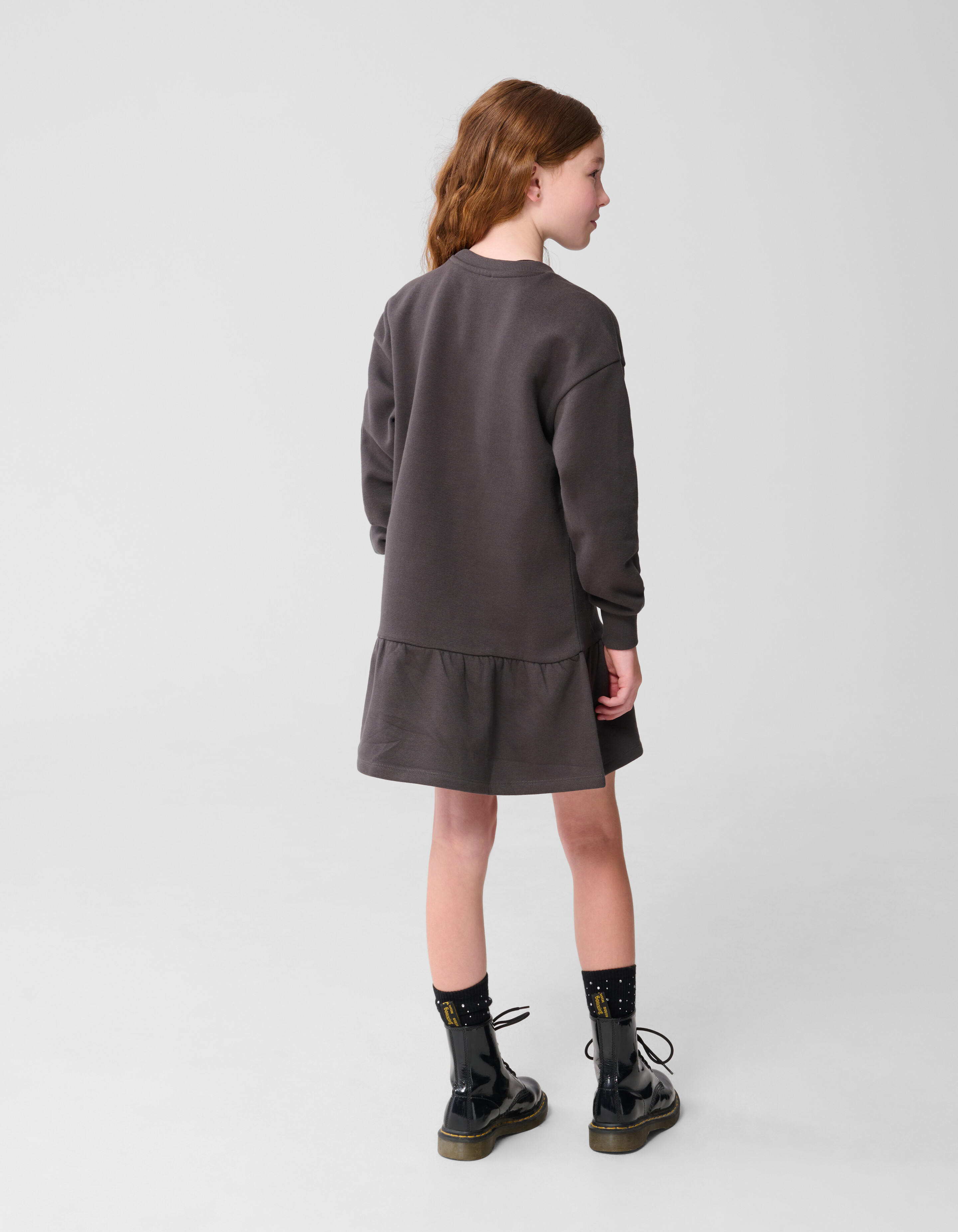 Rocky Sweat Jurk Donkergrijs SHOEBY GIRLS