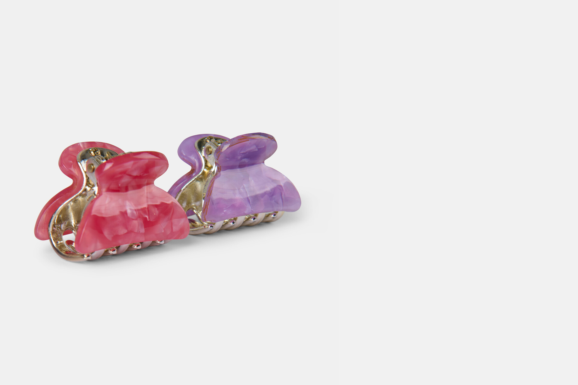 Haarclip Set Roze/Paars SHOEBY ACCESSOIRES