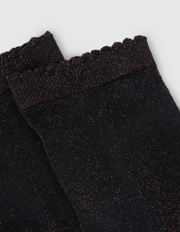 Glitter Sokken Bruin SHOEBY ACCESSOIRES