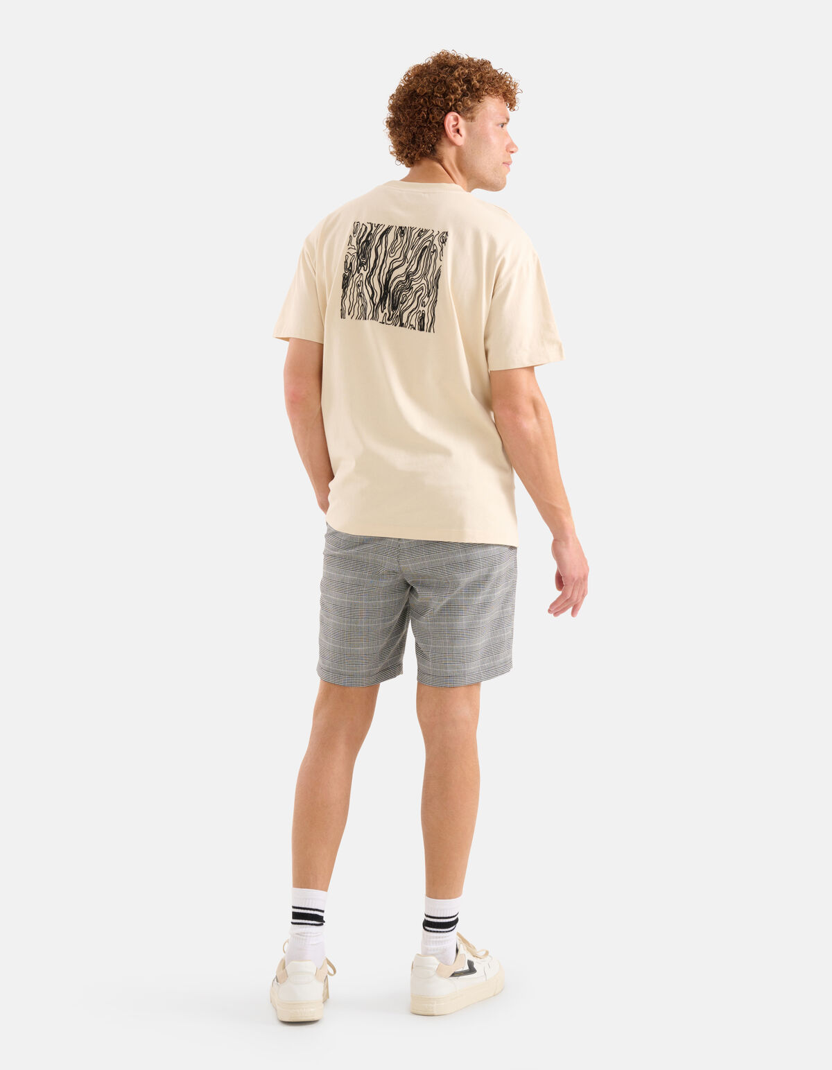 Embroidery T-shirt Beige SHOEBY MEN