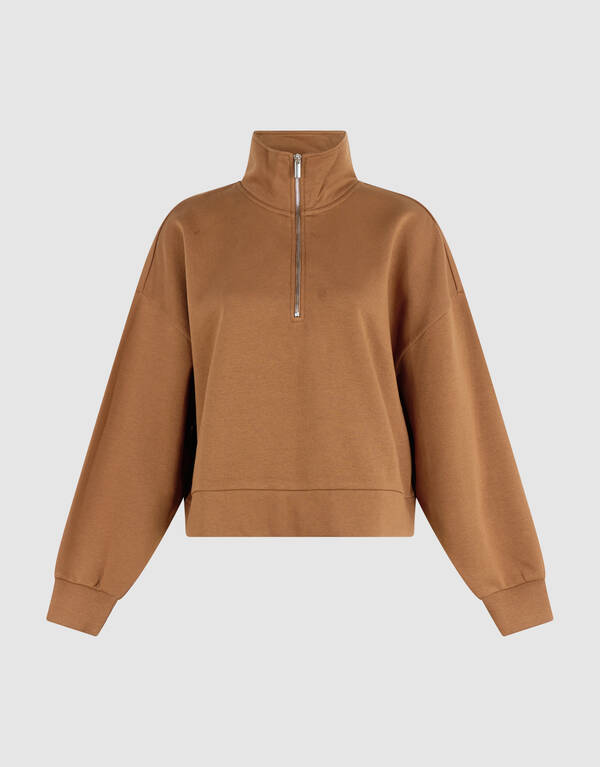 Oversized Zipper Sweater Bruin SHOEBY WOMEN