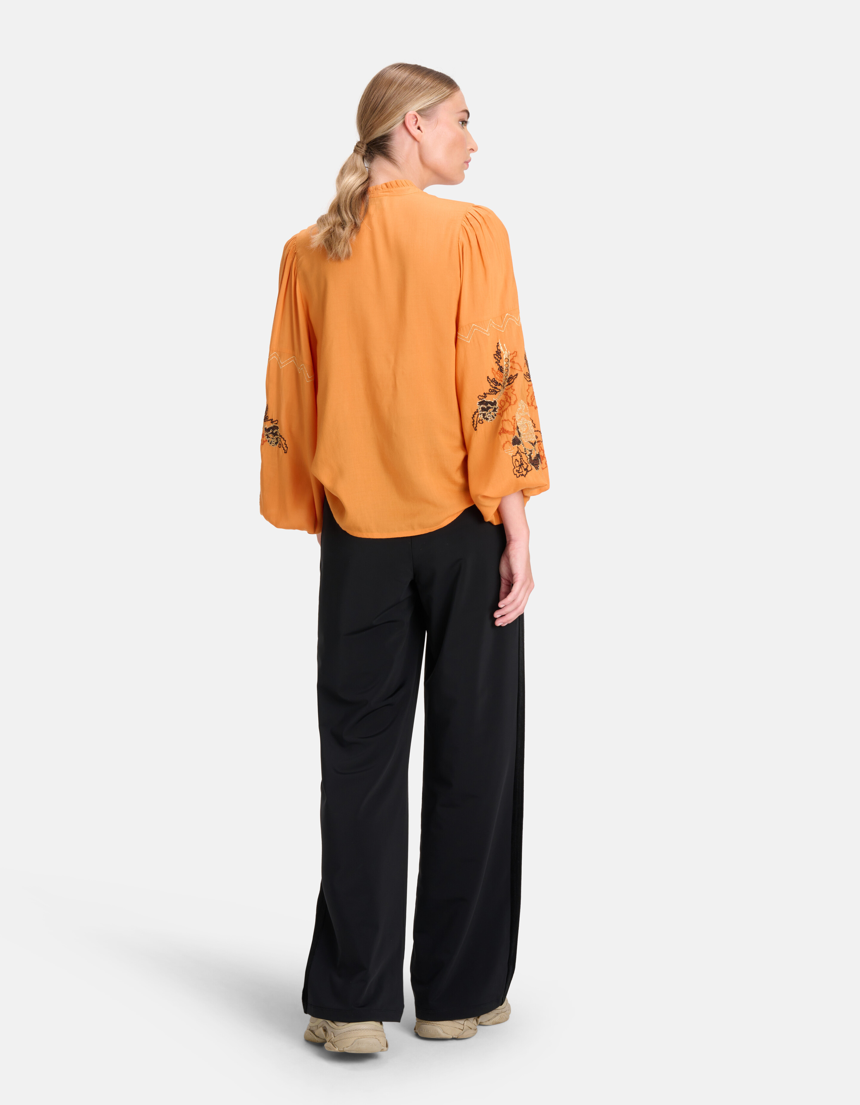 Geborduurde Blouse Oranje By Mieke SHOEBY WOMEN