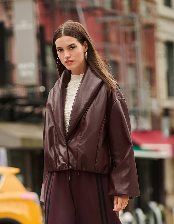 Collar Bomber Jack Donkerrood SHOEBY WOMEN