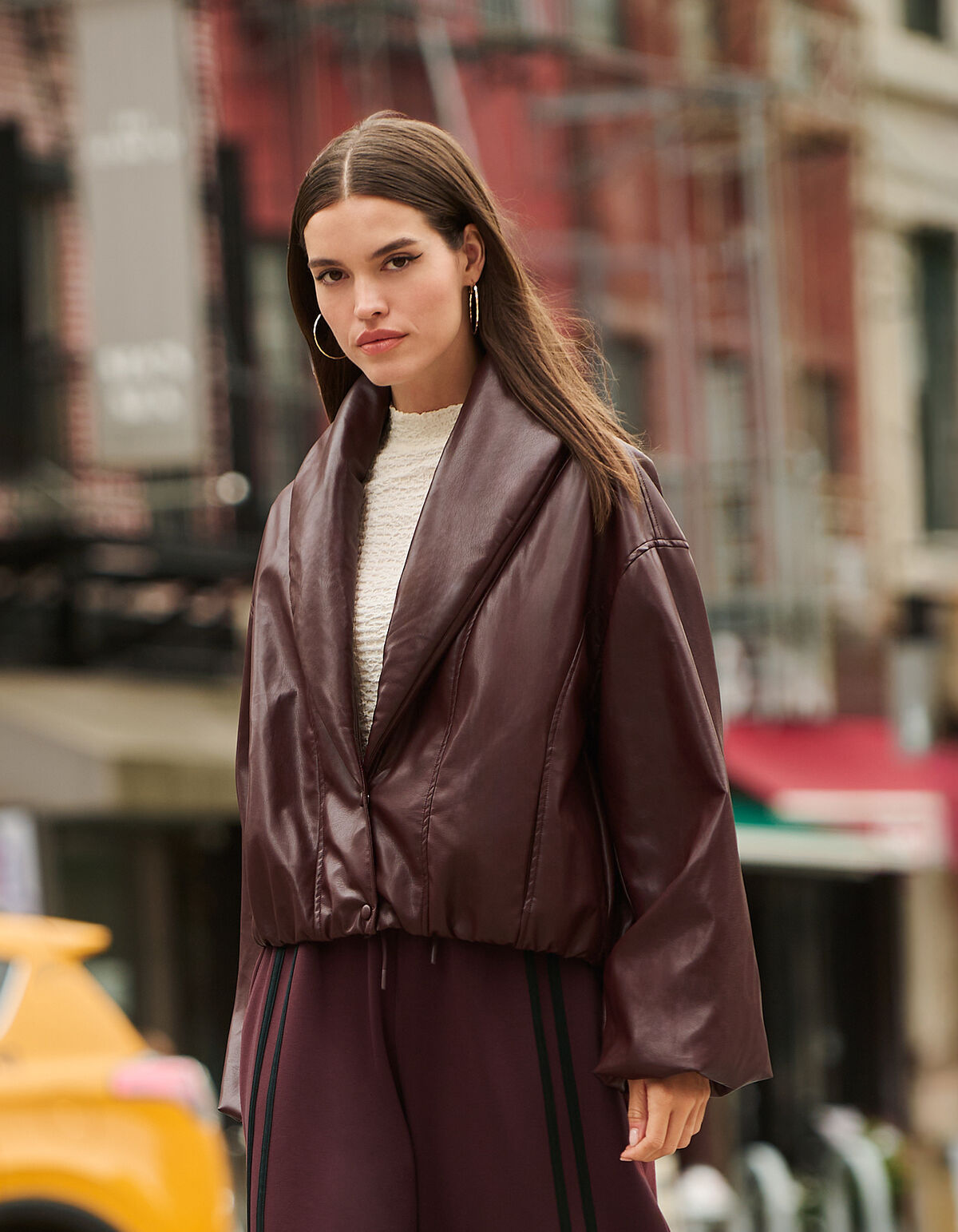 Collar Bomber Jack Donkerrood SHOEBY WOMEN