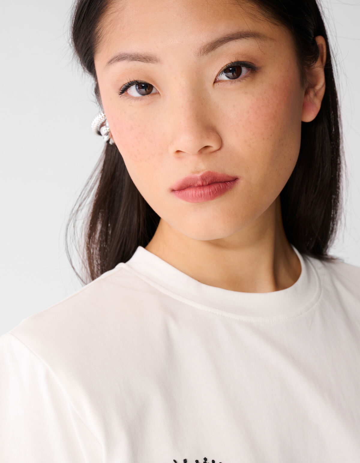 Kanten T-shirt Wit SHOEBY WOMEN