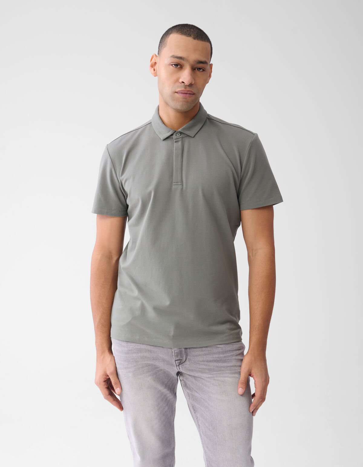 Jersey Polo Donkergroen SHOEBY MEN