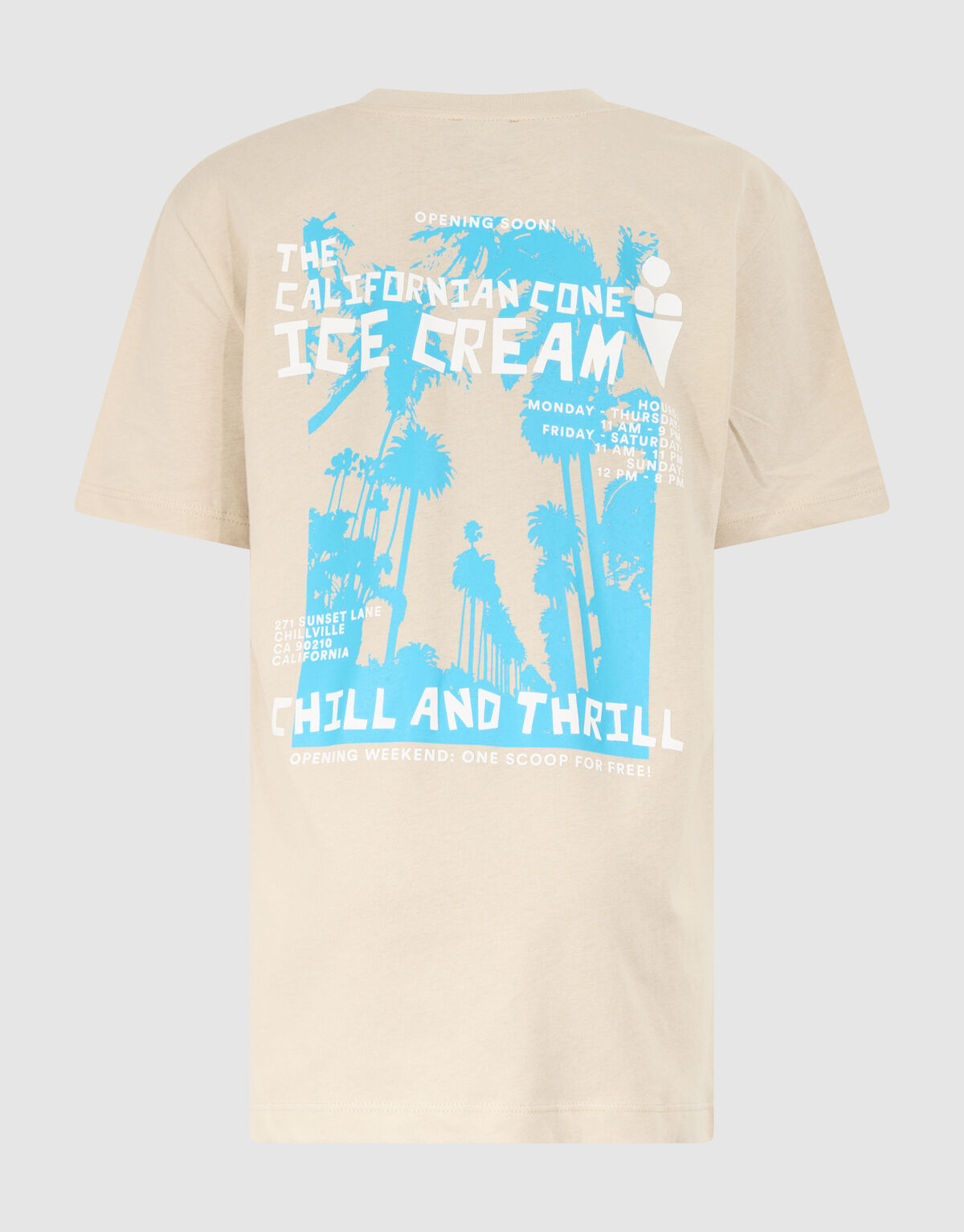 Chill Artwork T-shirt Zand SHOEBY BOYS