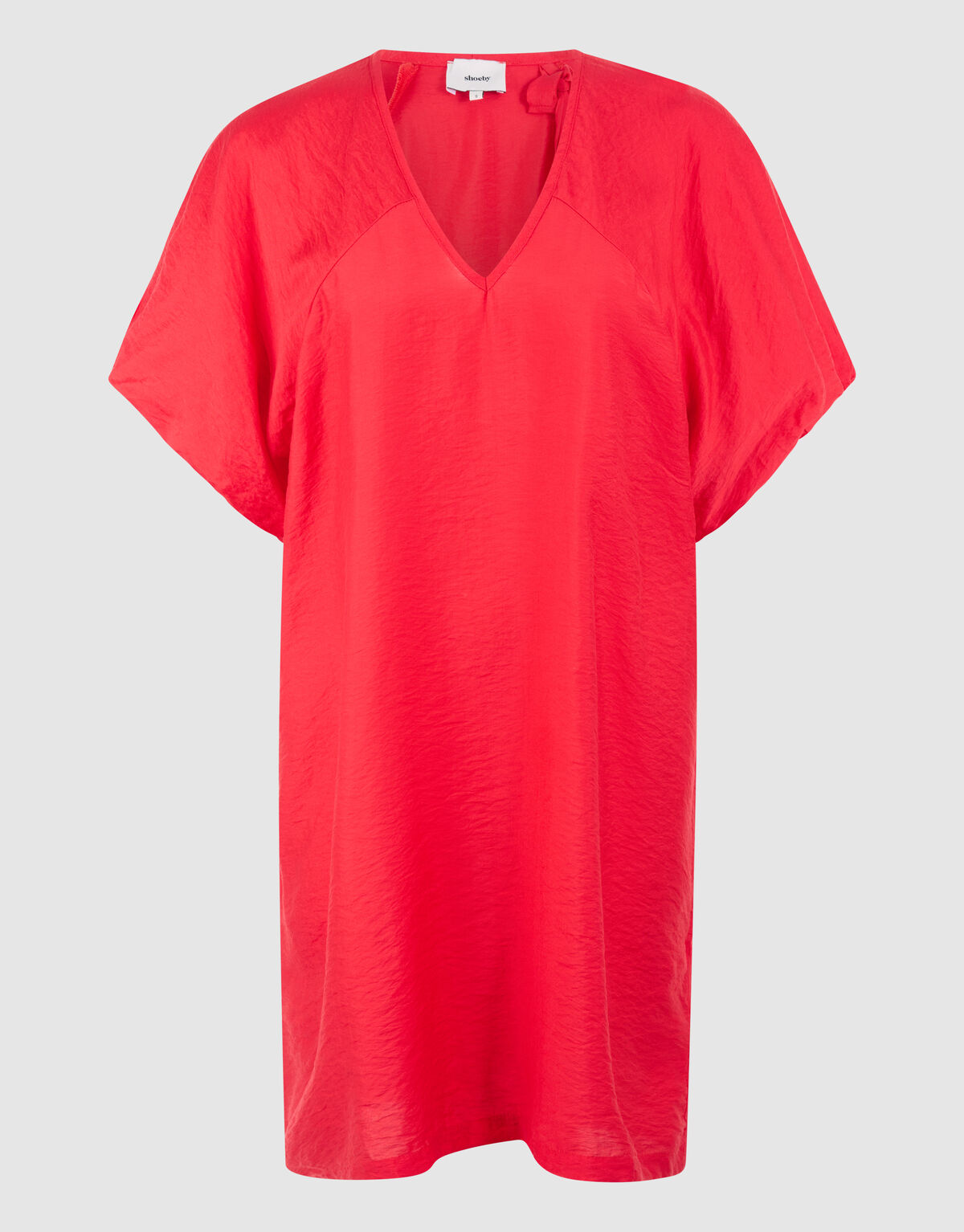 V-hals Mini Jurk Rood SHOEBY WOMEN