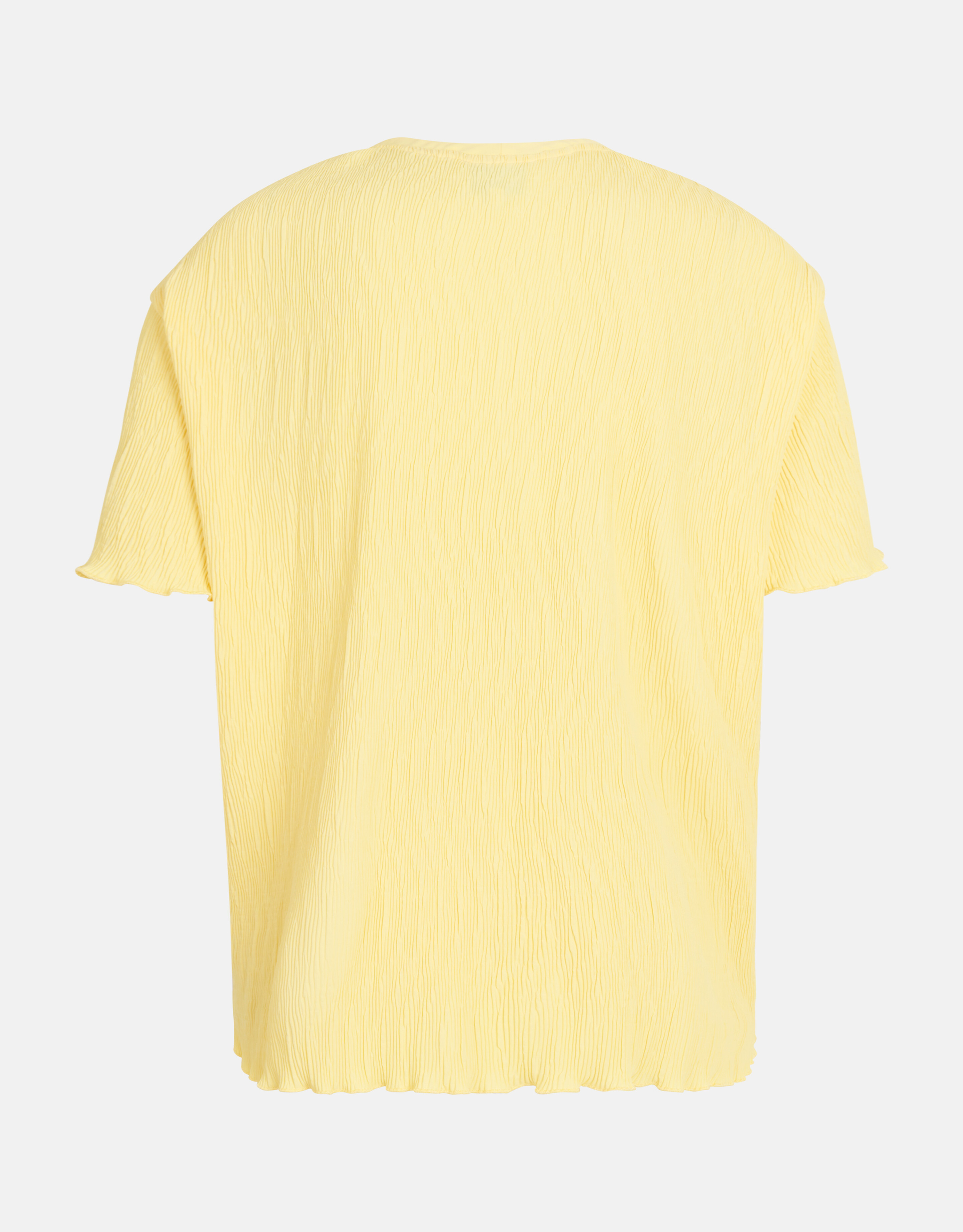 Crinkle T-shirt Geel SHOEBY WOMEN