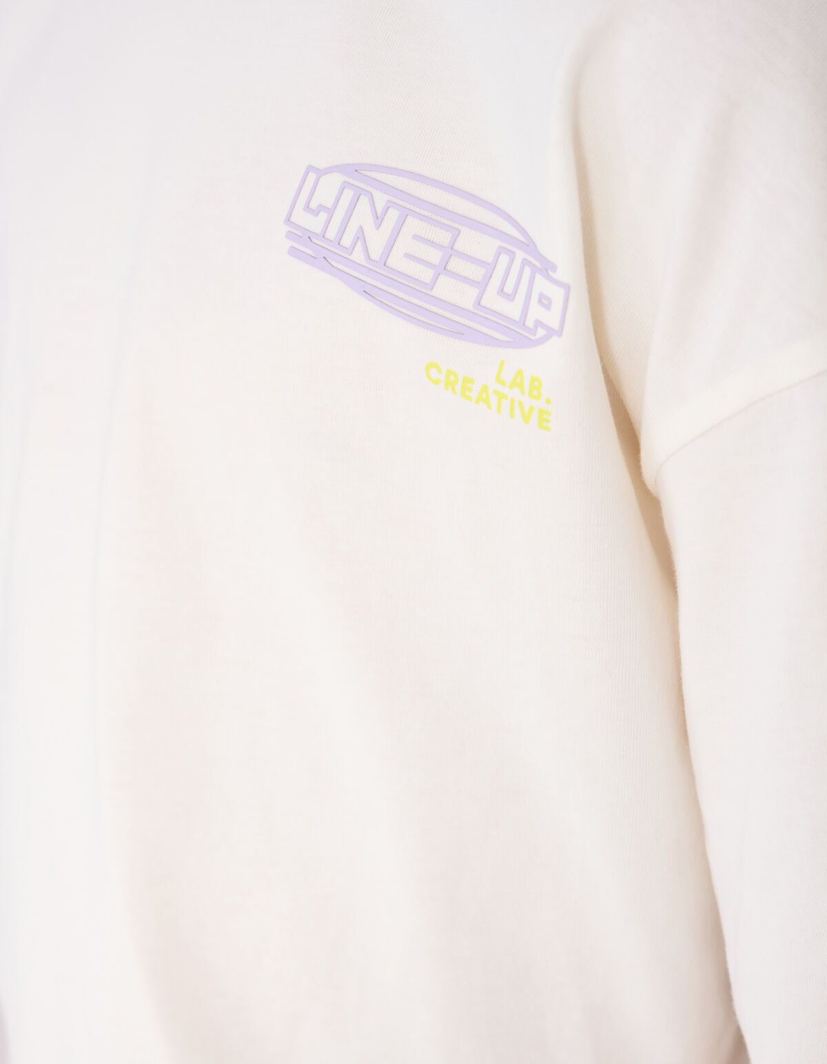 Line Up Artwork T-shirt Gebroken Wit SHOEBY BOYS