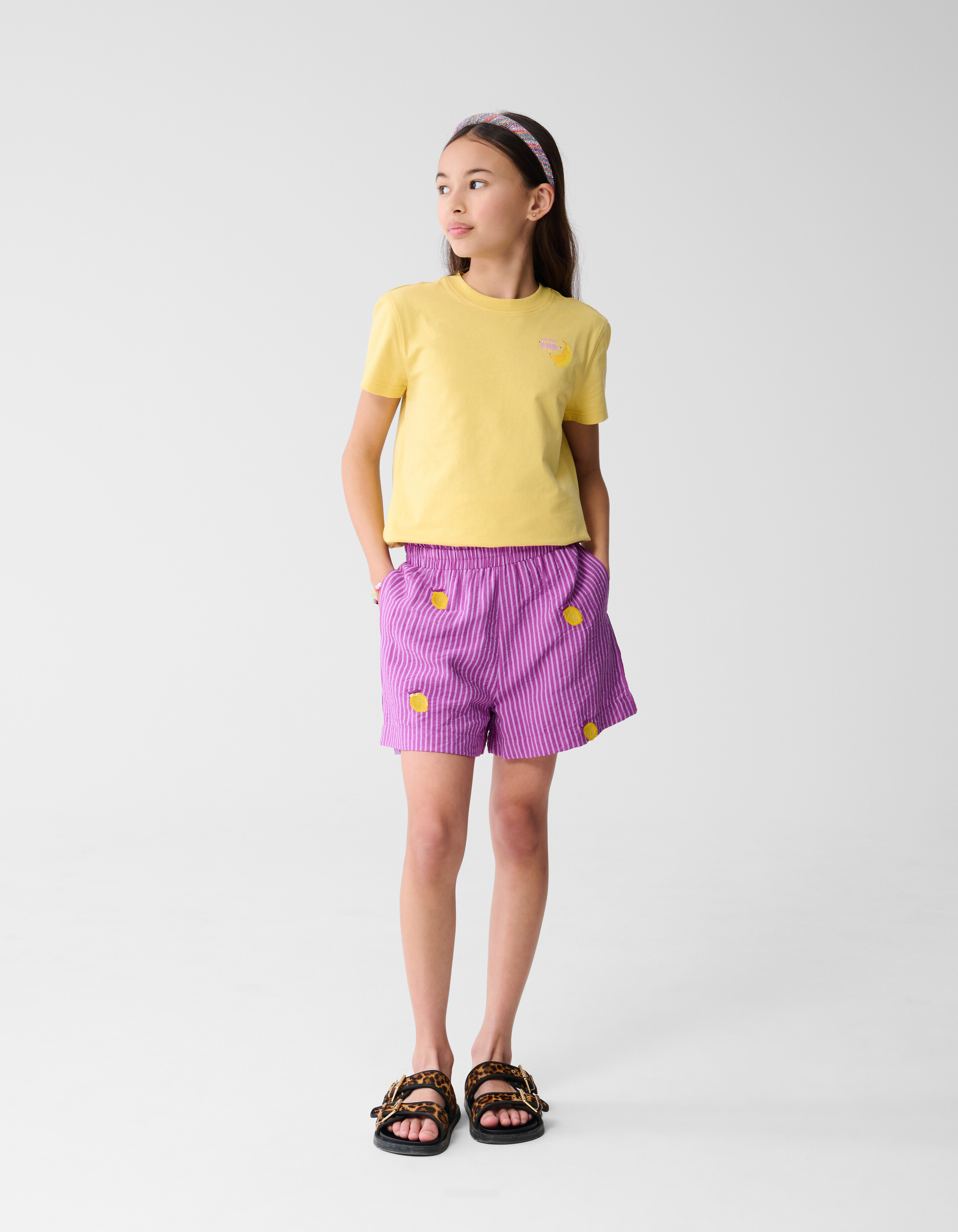 Sun T-shirt Lichtgeel SHOEBY GIRLS
