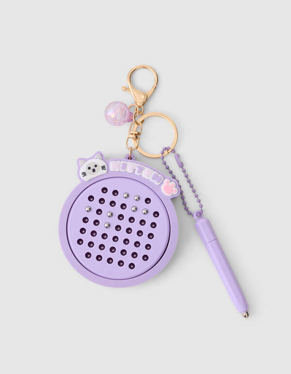 Kitten Bal Sleutelhanger Paars SHOEBY GIRLS
