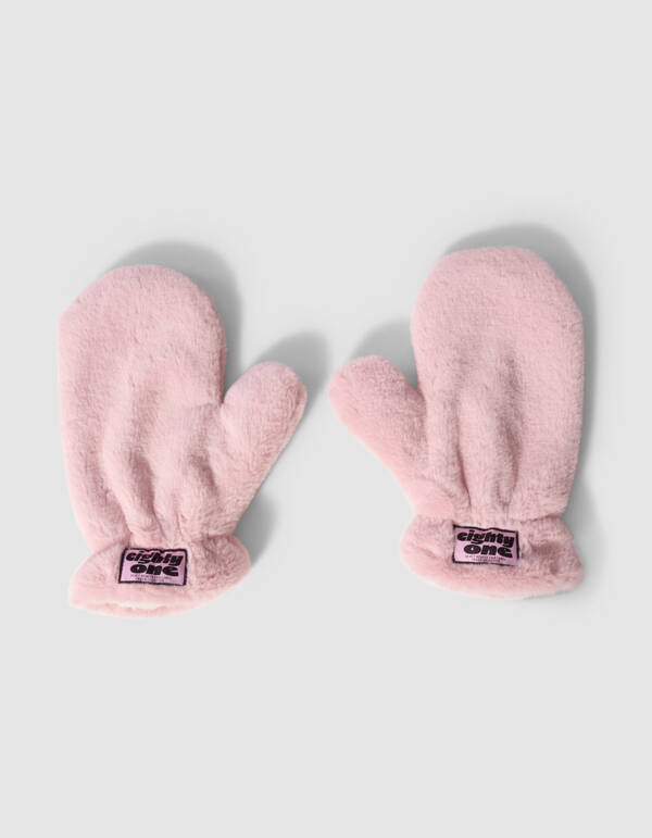Teddy Wanten Lichtroze SHOEBY ACCESSOIRES