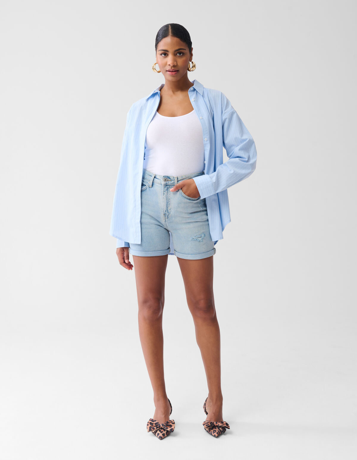 Denim Short Bleached SHOEBY WOMEN