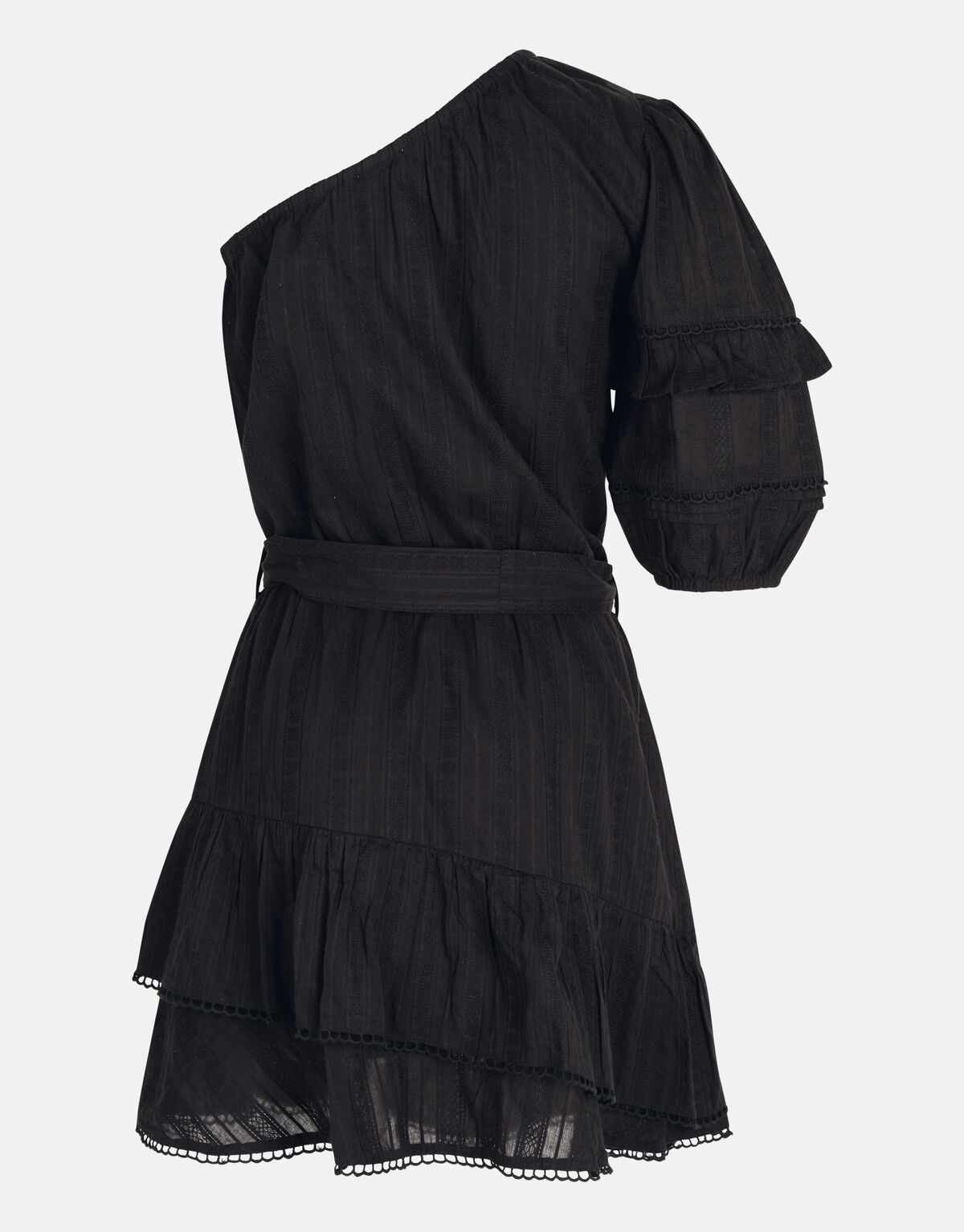 One Shoulder Jurk Zwart SHOEBY WOMEN