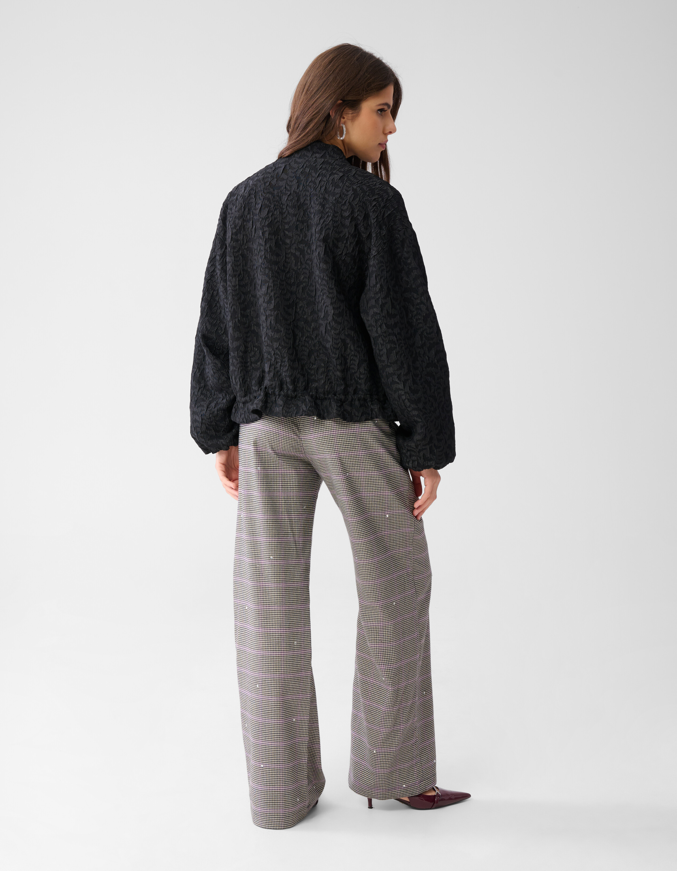 Jacquard Bomber Zwart SHOEBY WOMEN