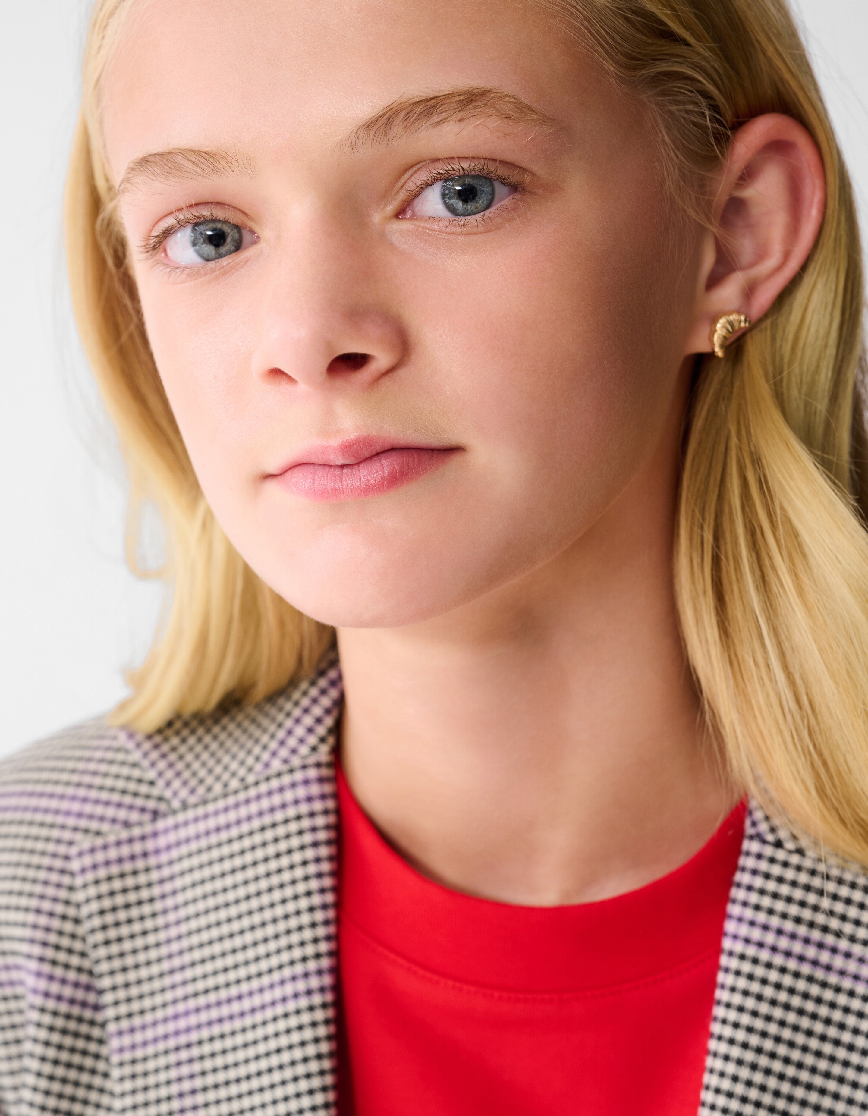 Ruiten Artwork Blazer Lichtbruin SHOEBY GIRLS