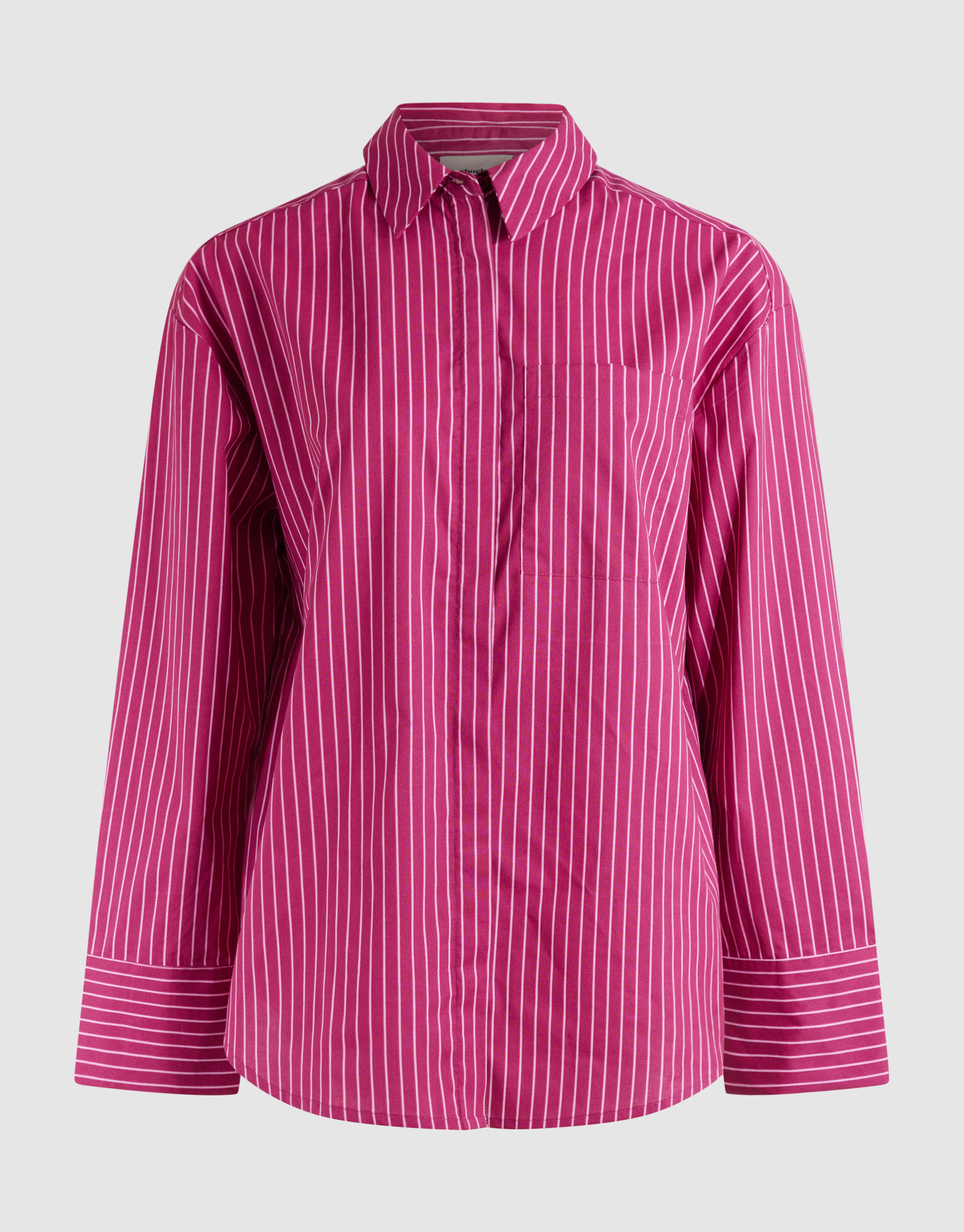 Pinstripe Blouse Donkerroze SHOEBY WOMEN