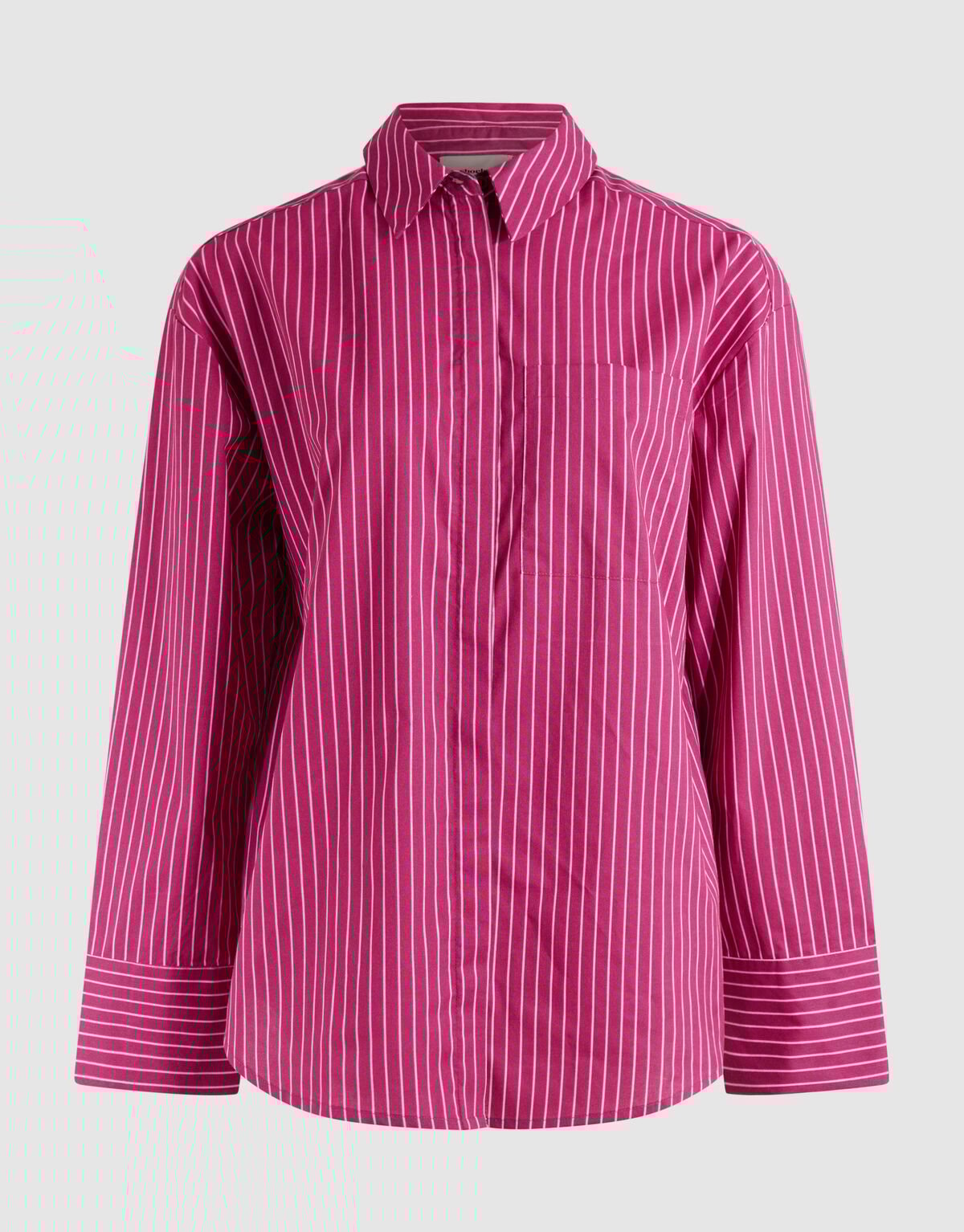 Pinstripe Blouse Donkerroze SHOEBY WOMEN