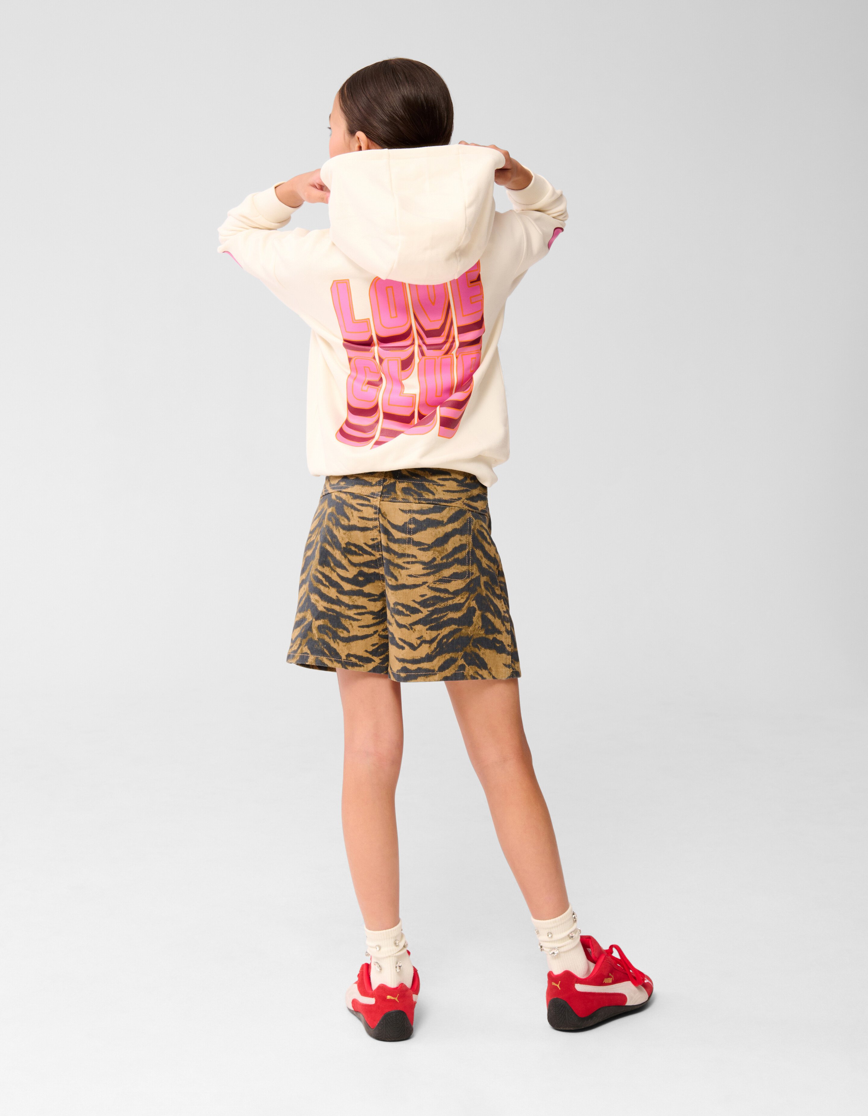 Love Club Artwork Hoodie Gebroken Wit SHOEBY GIRLS