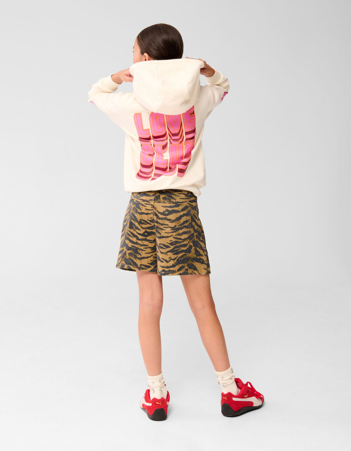 Love Club Artwork Hoodie Gebroken Wit SHOEBY GIRLS