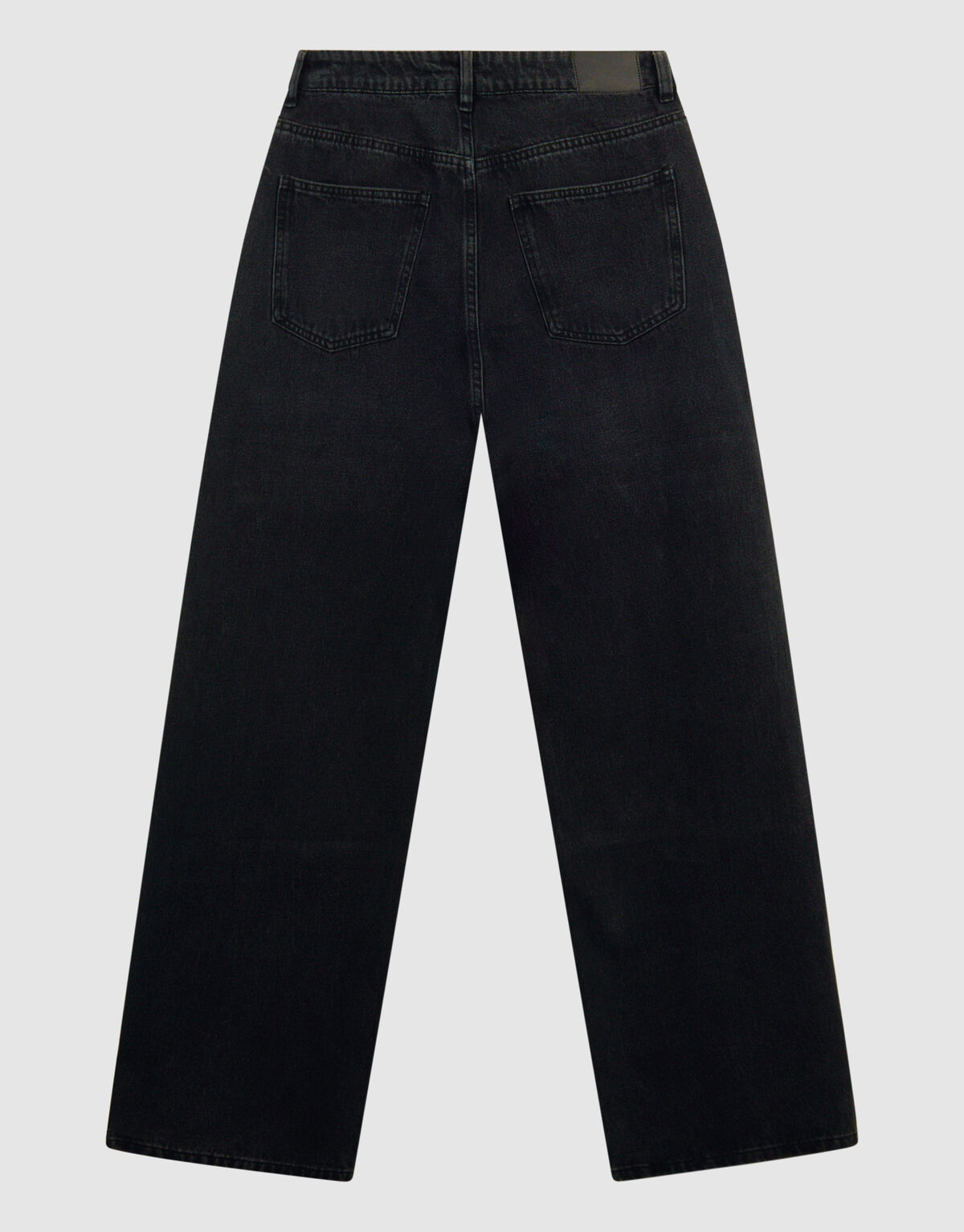 Baggy Fit Jeans Donkergrijs SHOEBY WOMEN