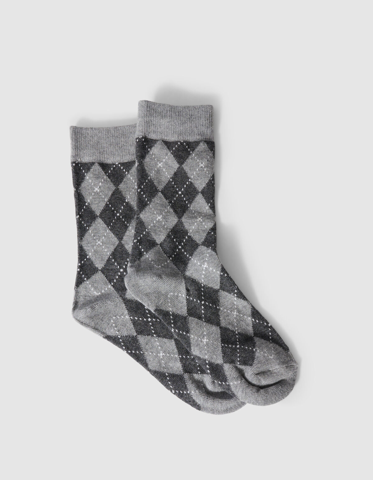 Ruiten Sokken Grijs SHOEBY ACCESSOIRES