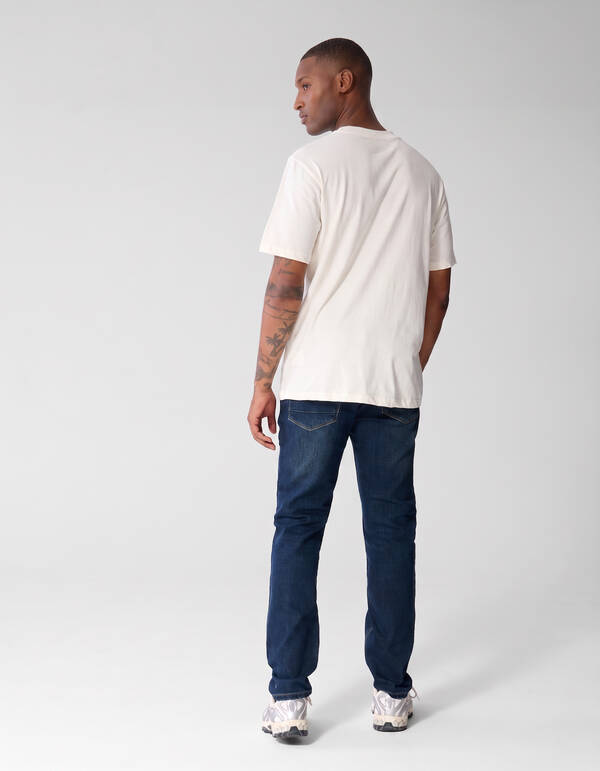 Slim Straight Fit Jeans Donkerblauw L32 SHOEBY MEN