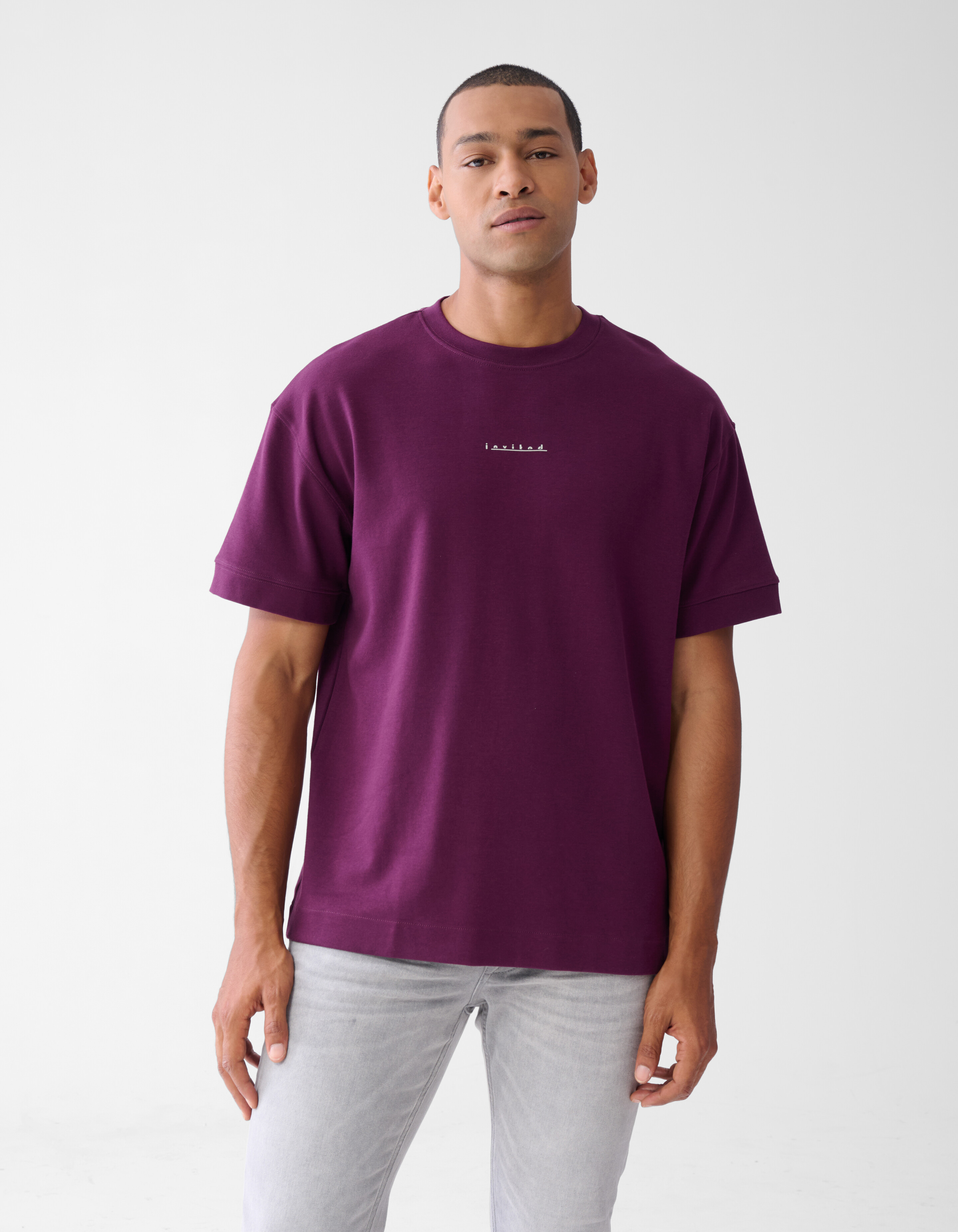 Artwork T-shirt Donkerrood SHOEBY MEN