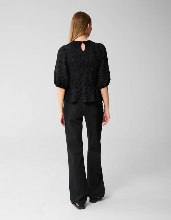 Crinkle Top Zwart SHOEBY WOMEN