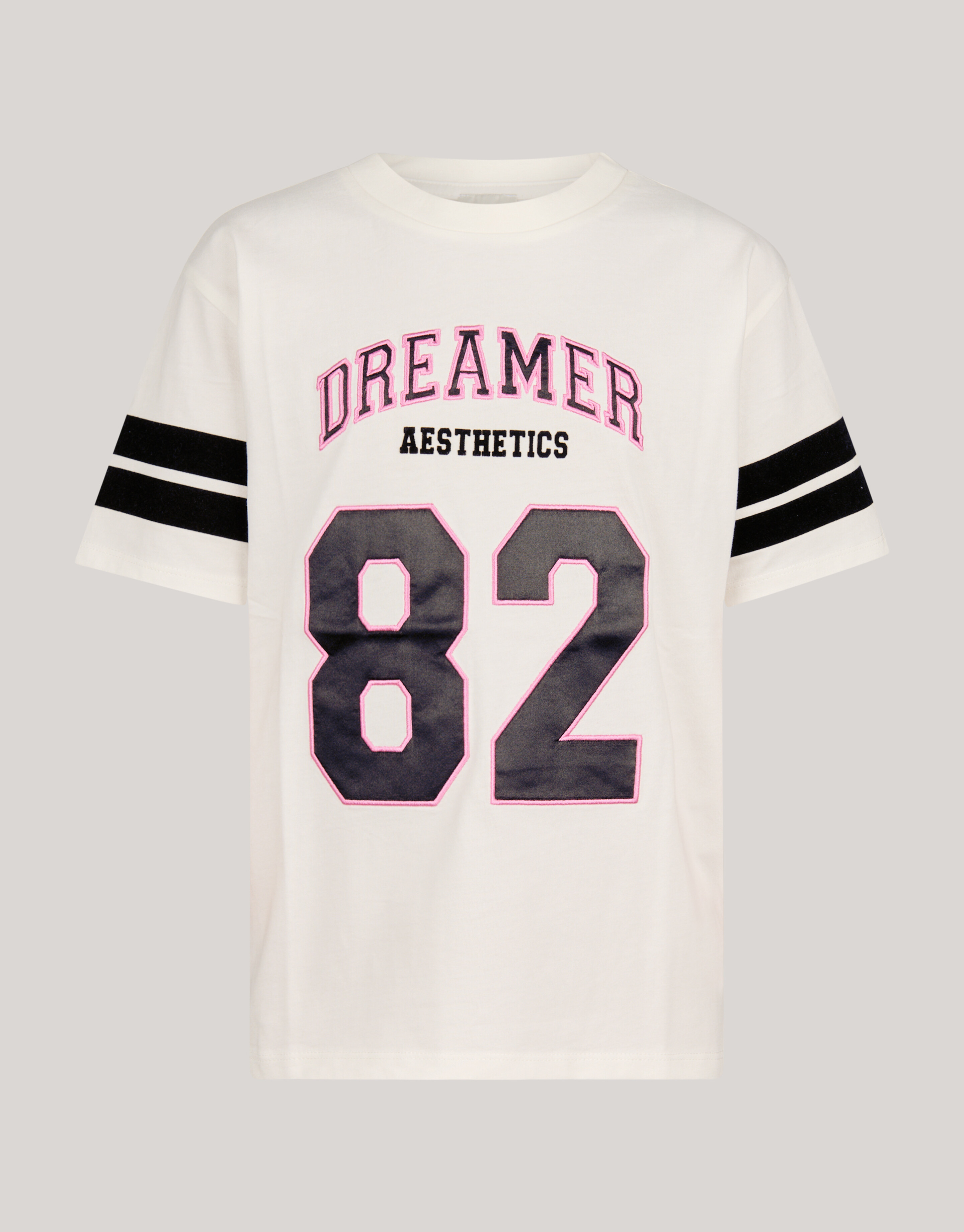 Varsity T-shirt Gebroken Wit SHOEBY GIRLS
