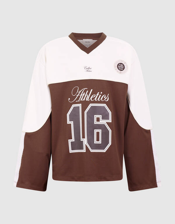 Sporty Jersey Longsleeve Bruin SHOEBY GIRLS