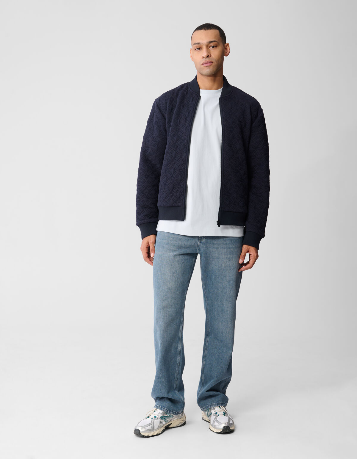 Spark Sweat Bomber Jack Donkerblauw SHOEBY MEN