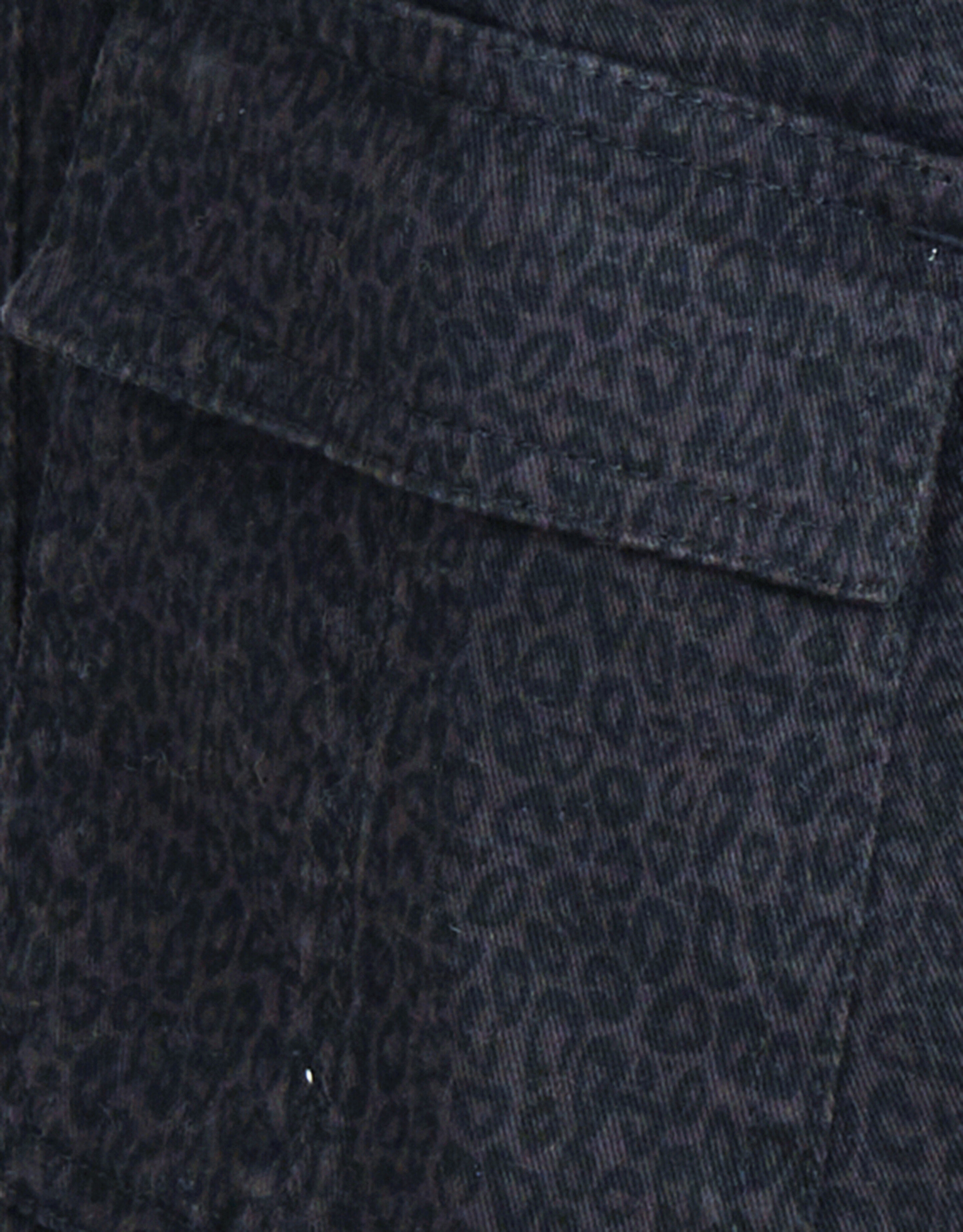 Leopard Print Jurk Donkergrijs SHOEBY GIRLS
