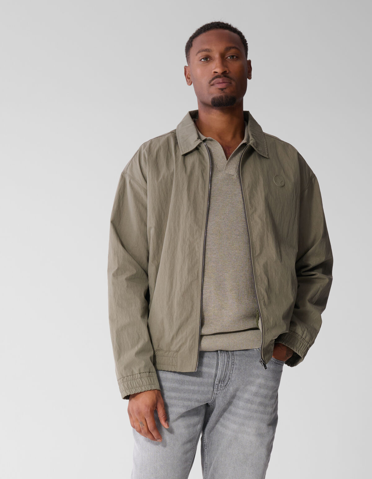Crinkle Bomber Lichtgroen SHOEBY MEN