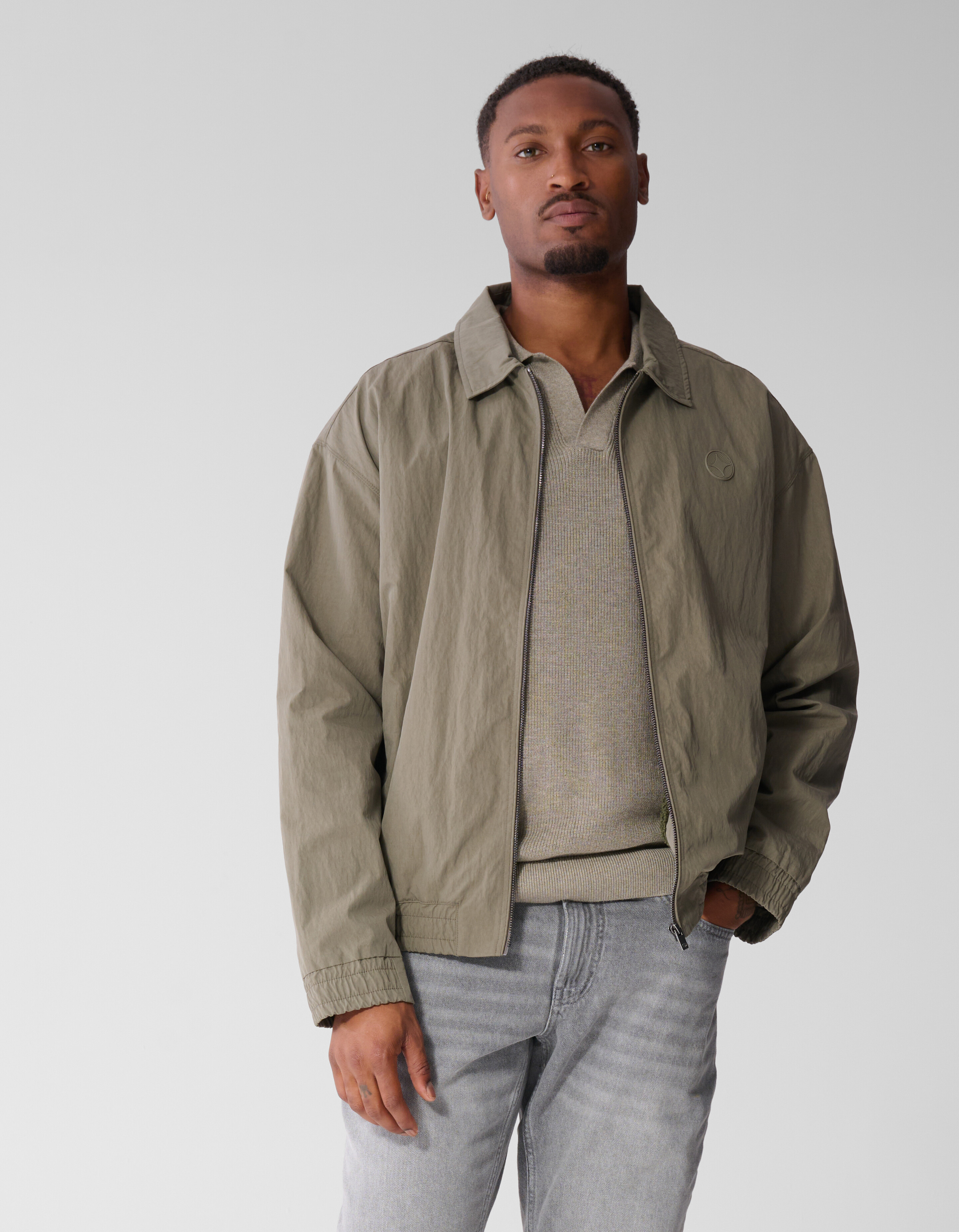 Crinkle Bomber Lichtgroen SHOEBY MEN