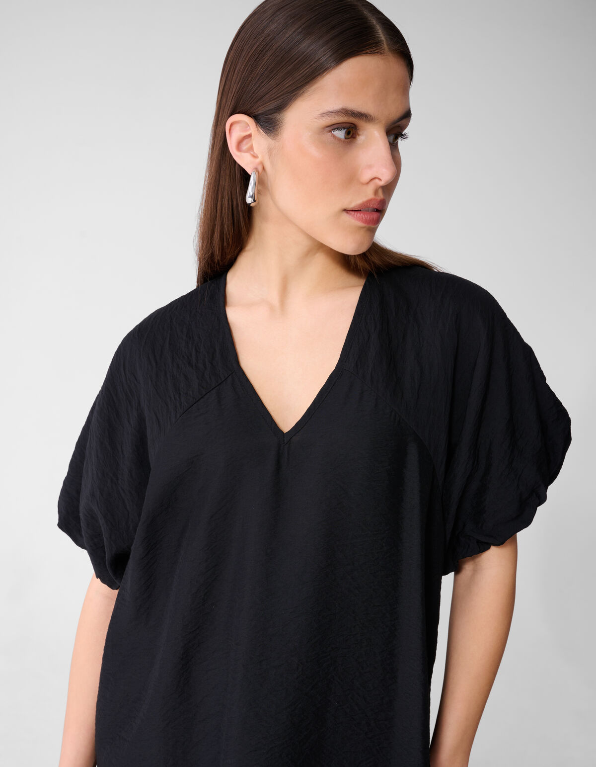 V-hals Mini Jurk Zwart SHOEBY WOMEN