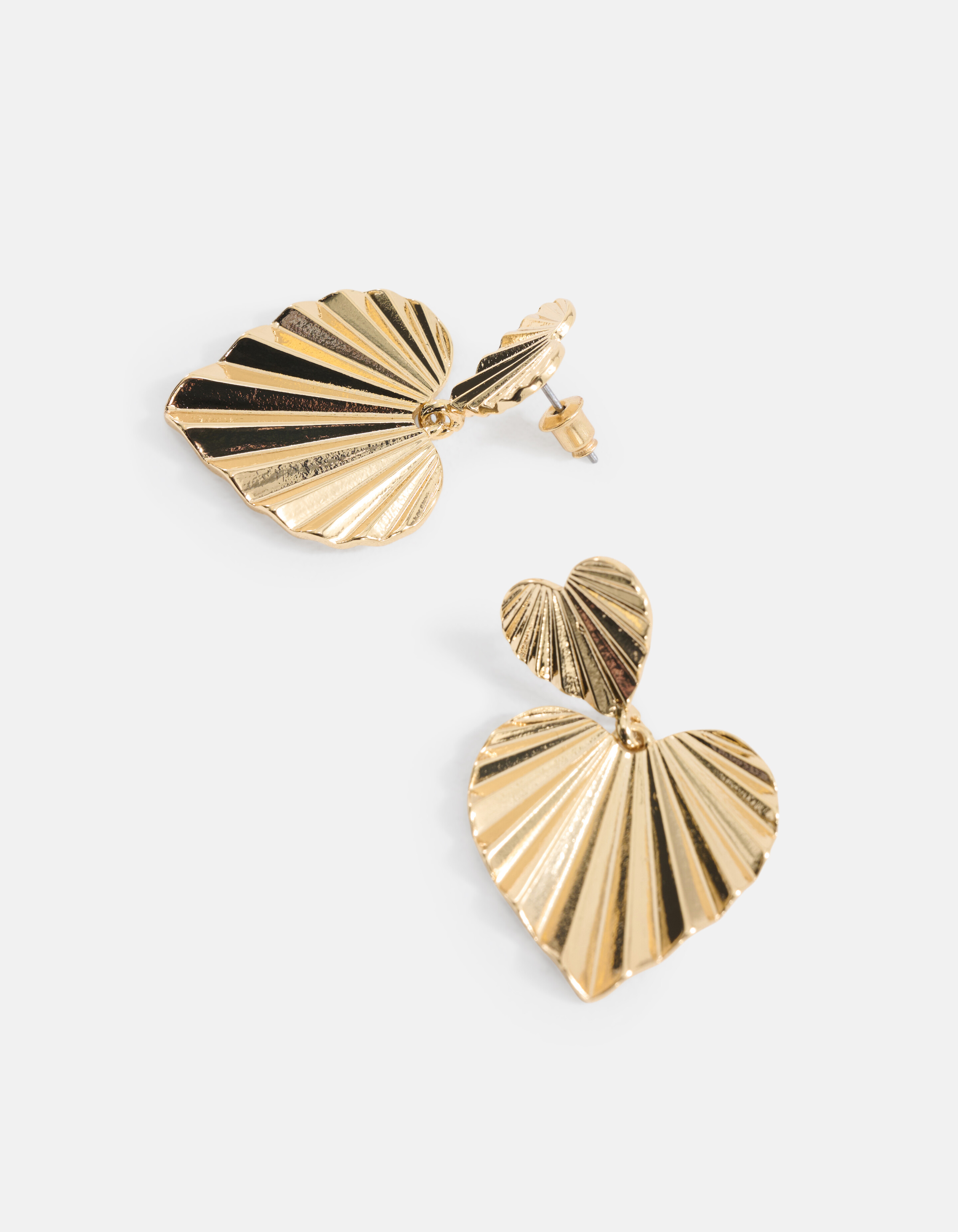Double Heart Oorbellen Goud SHOEBY ACCESSOIRES