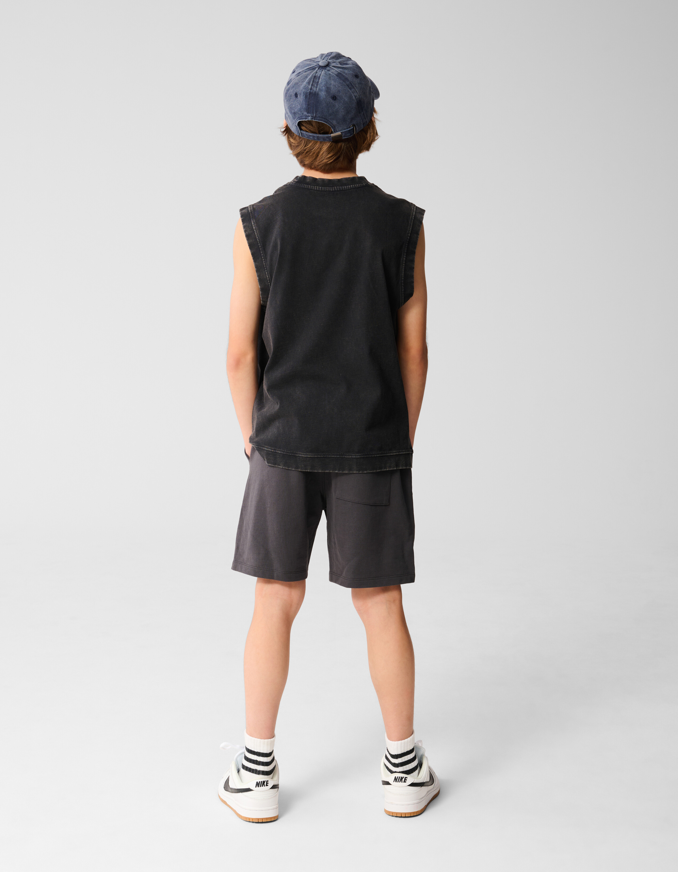 Rib Tanktop Zwart SHOEBY BOYS